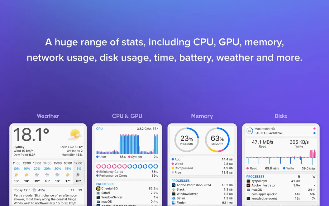 iStat Menus screenshot 3