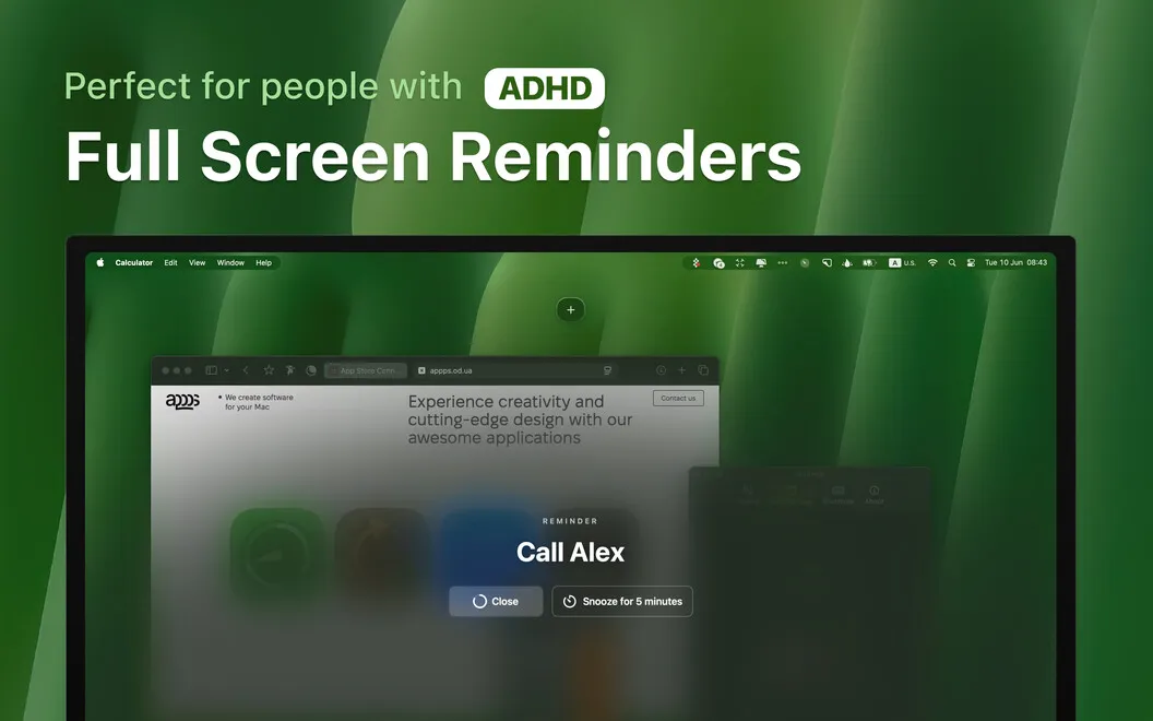 DeskMinder screenshot 2