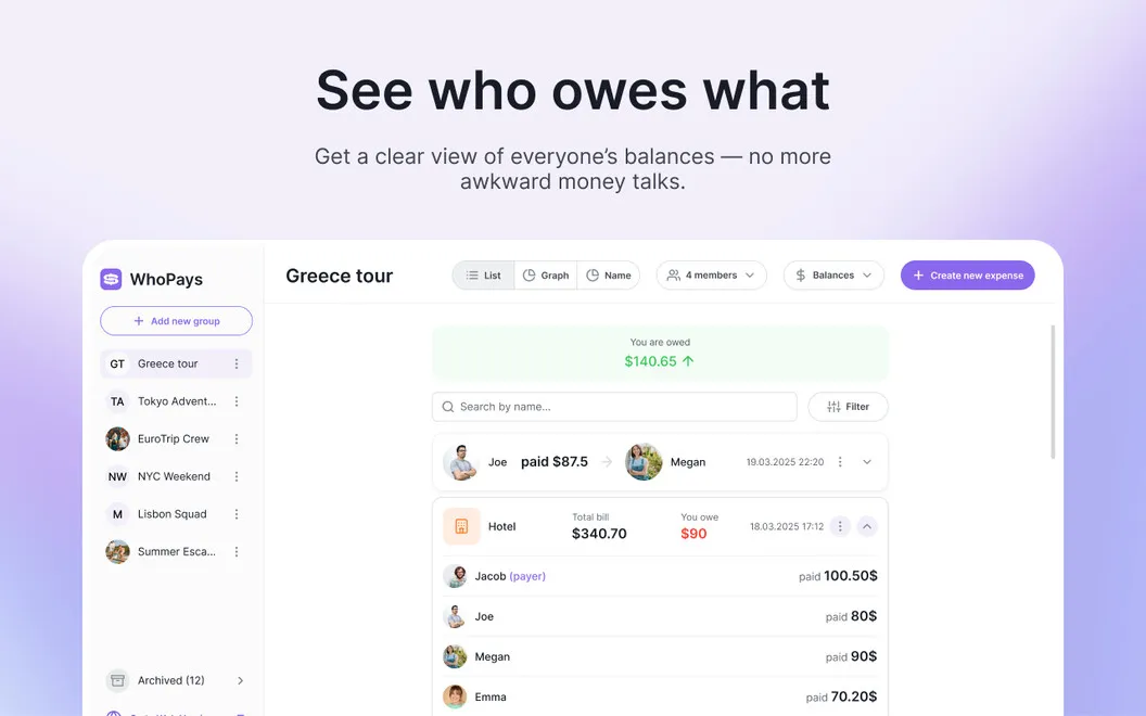 WhoPays screenshot 5