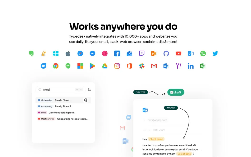 Typedesk screenshot 1