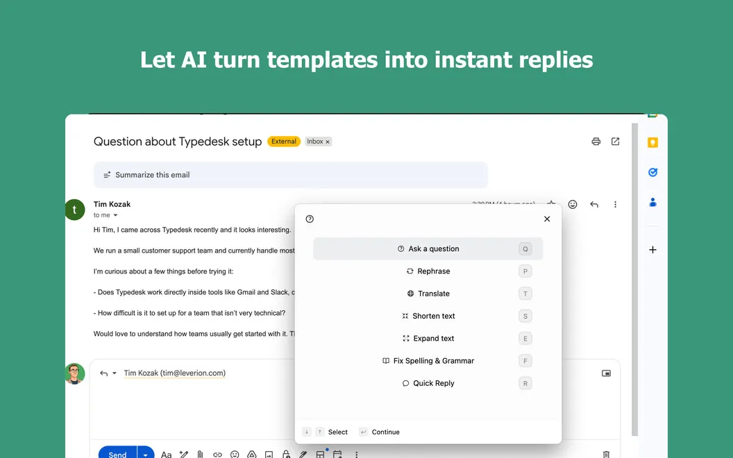 Typedesk screenshot 3