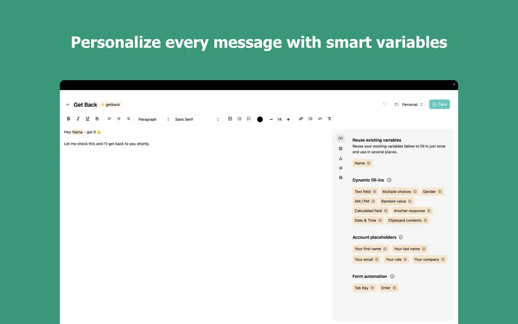 Typedesk screenshot 4