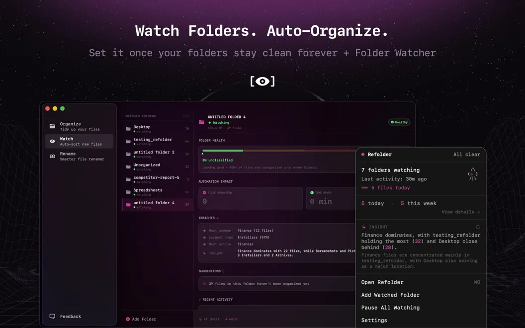 Refolder screenshot 4