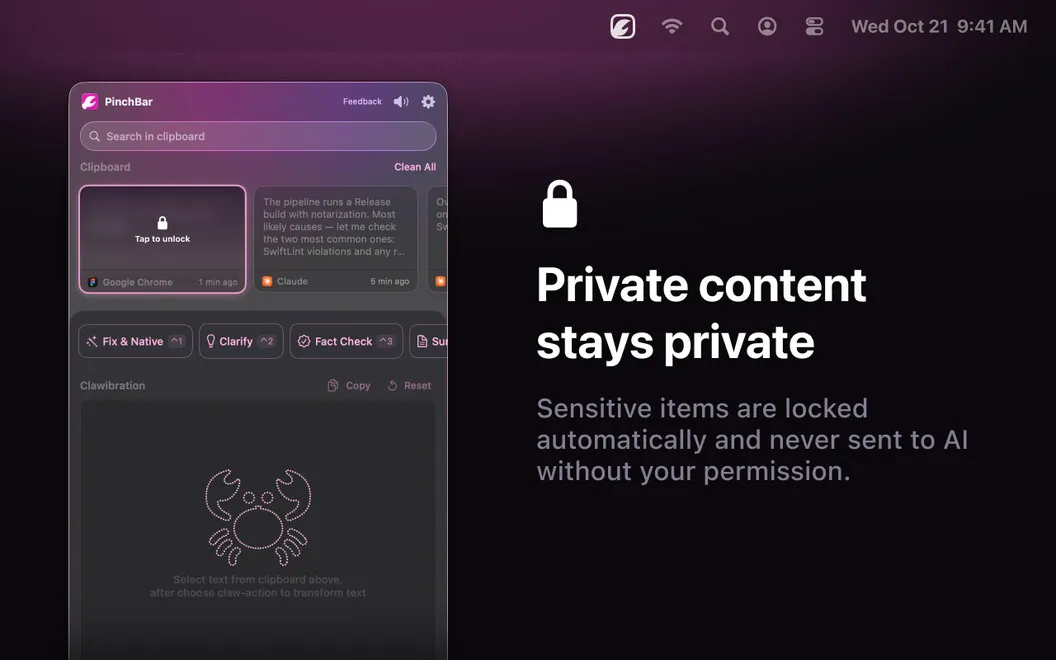 Pinchbar screenshot 3