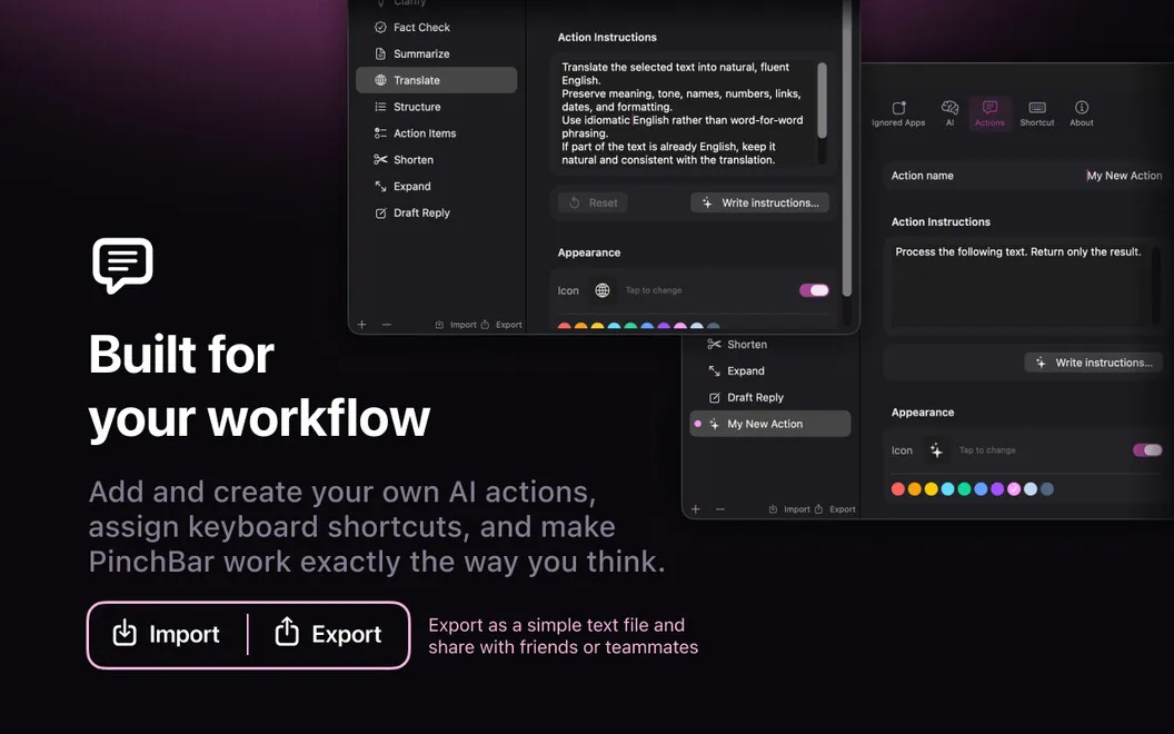 Pinchbar screenshot 5