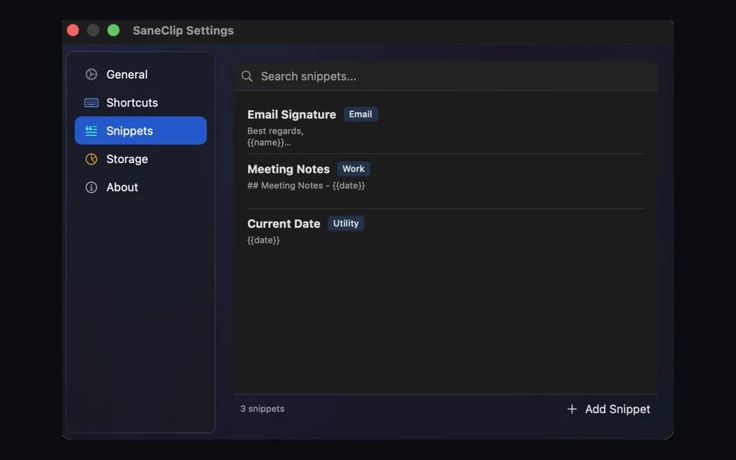 SaneClip screenshot 4