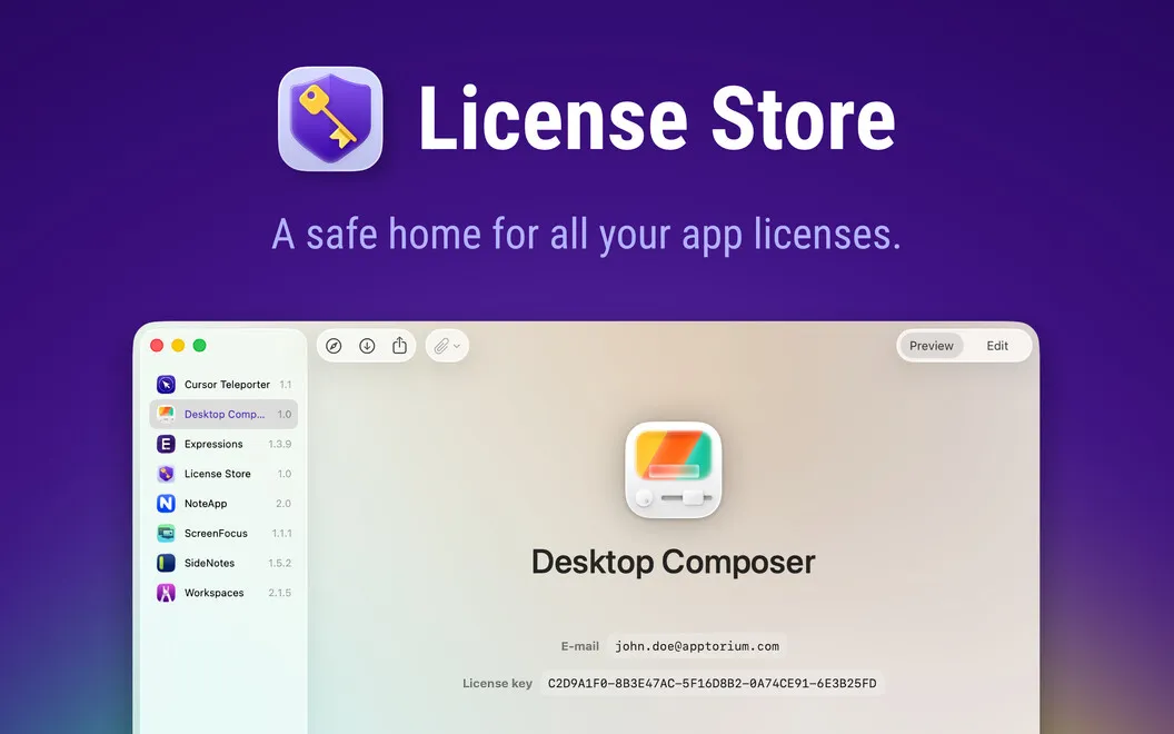 License Store screenshot 1