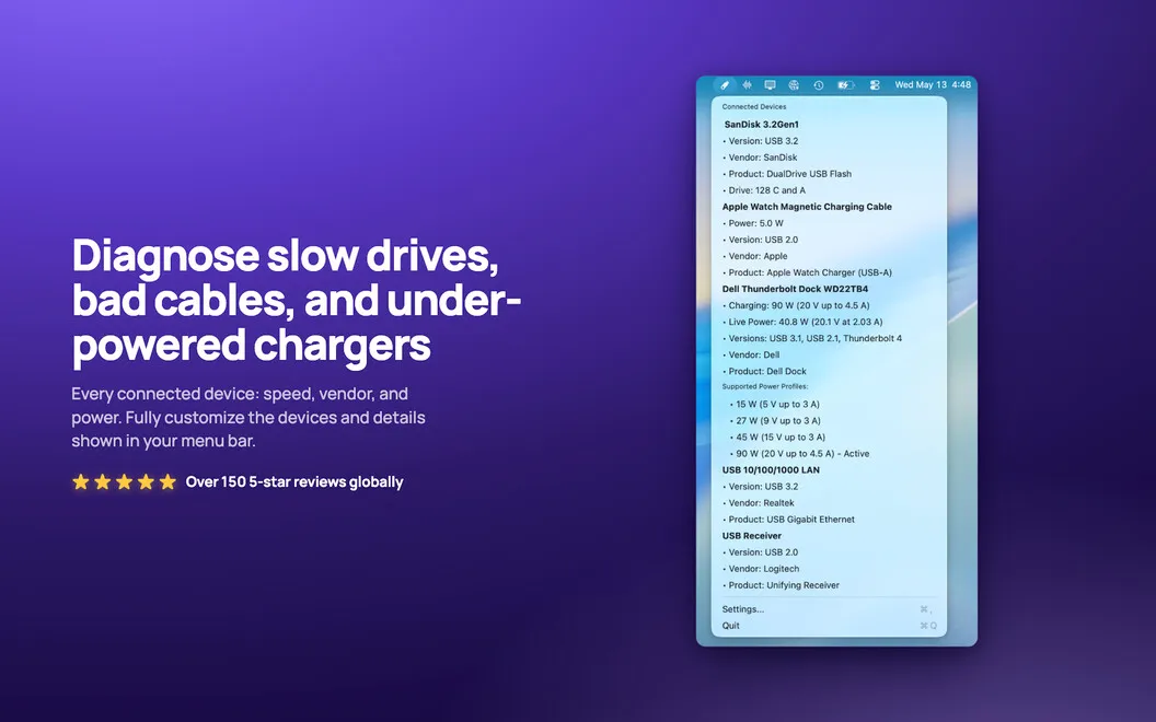 USB Connection Information screenshot 1
