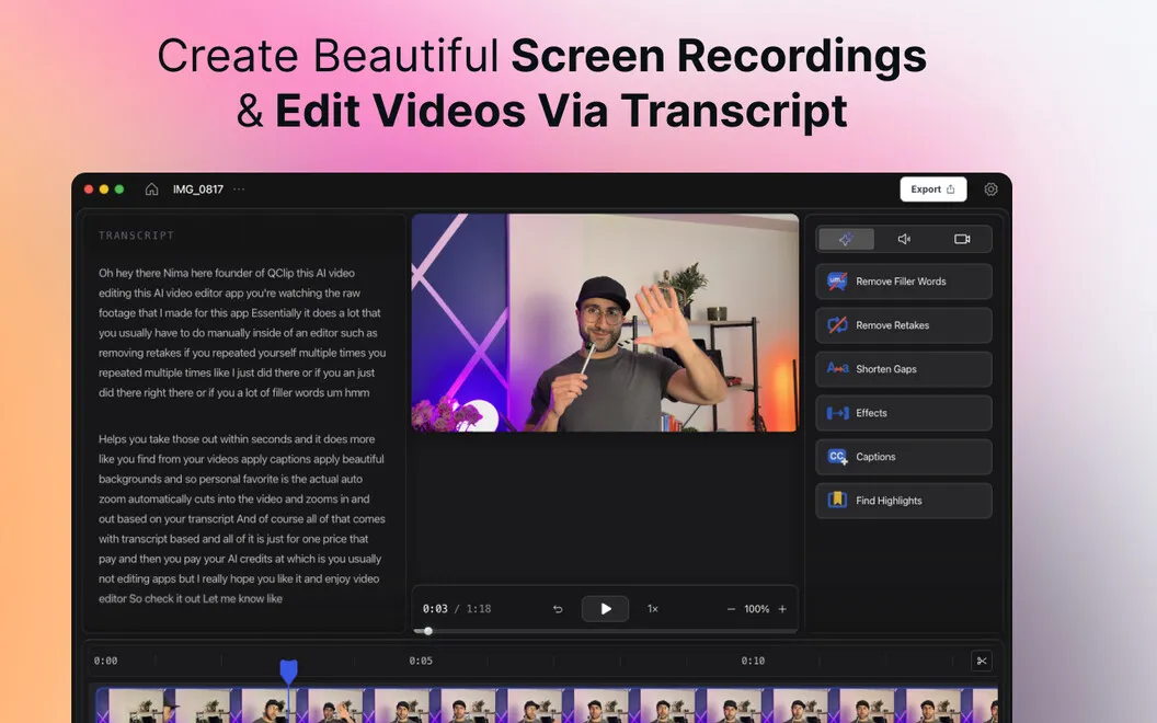 CueClip screenshot 1
