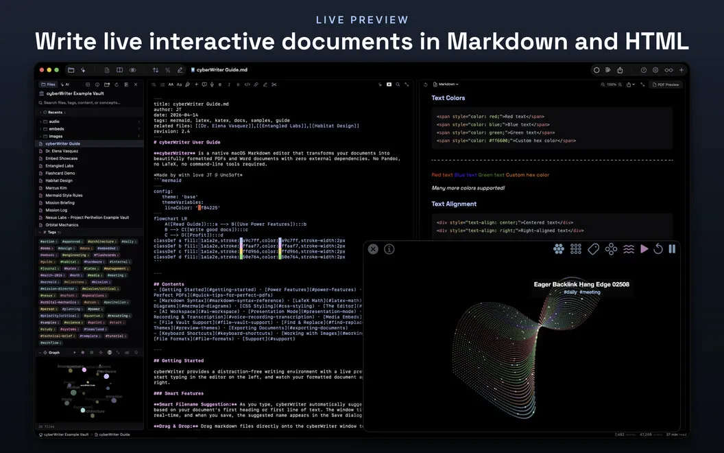cyberWriter screenshot 1