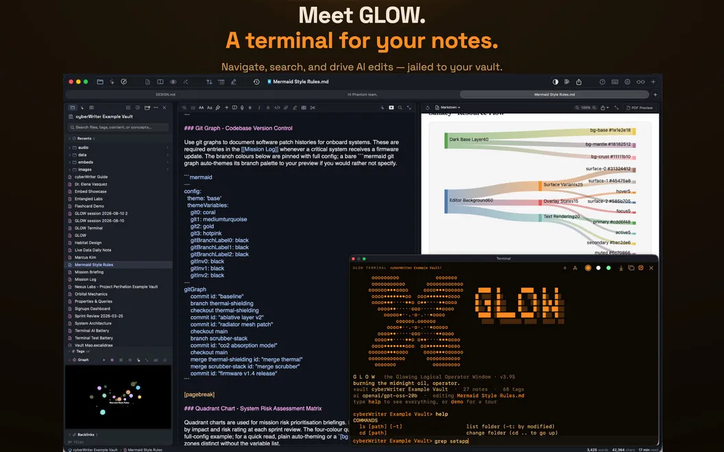 cyberWriter screenshot 2