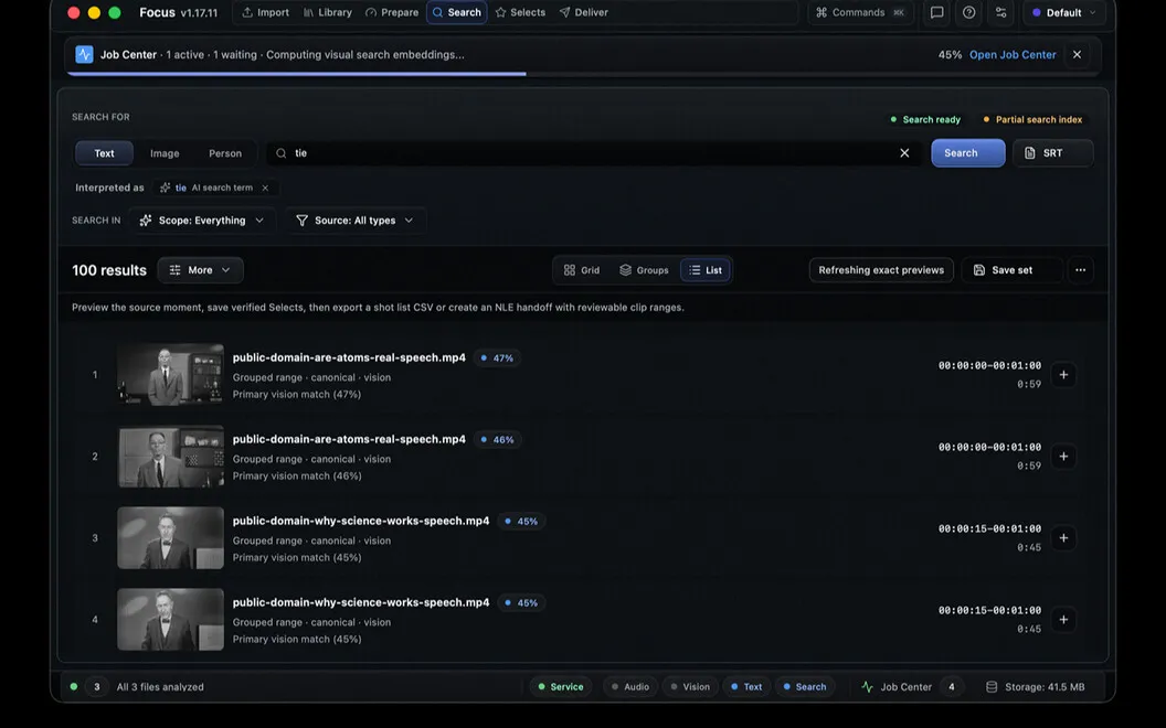 Focus screenshot 2