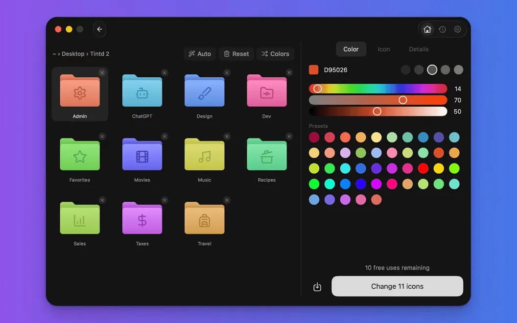 Tintd screenshot 1