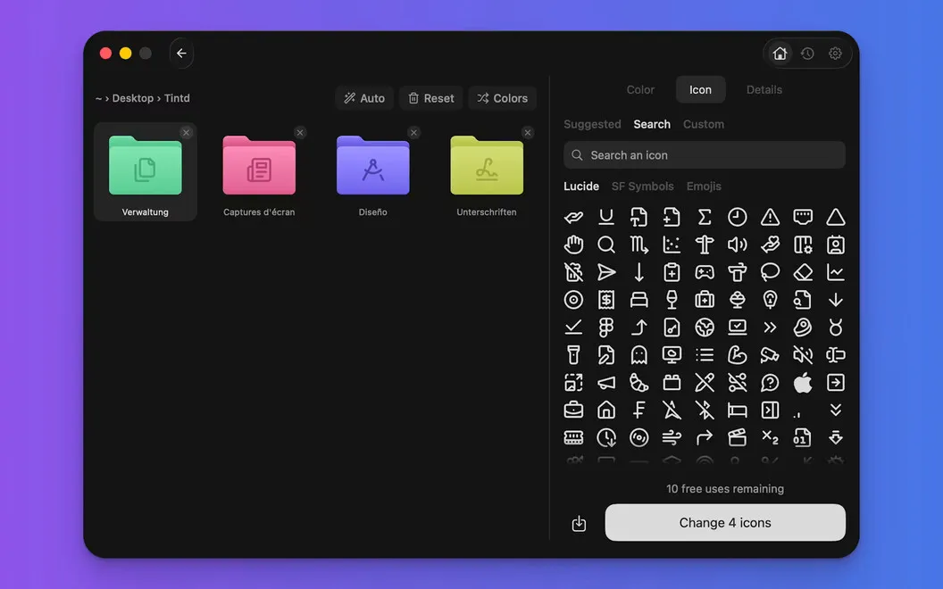 Tintd screenshot 2