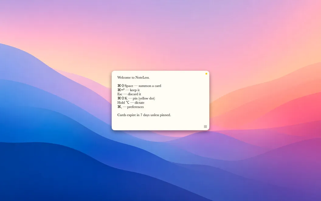 NoteLess screenshot 1