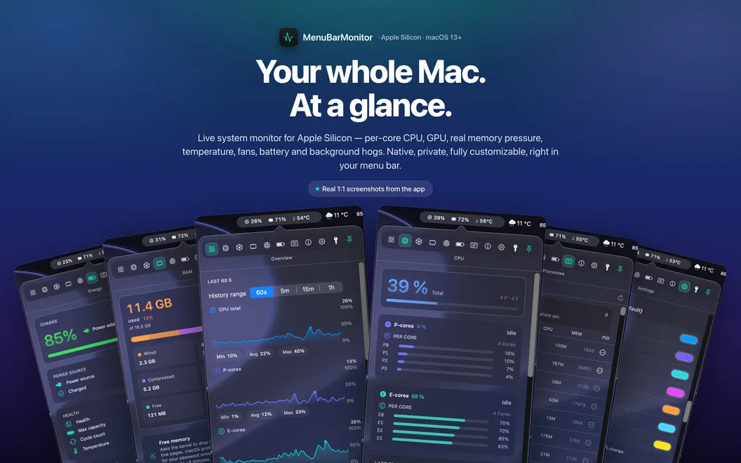 MenuBarMonitor screenshot 1