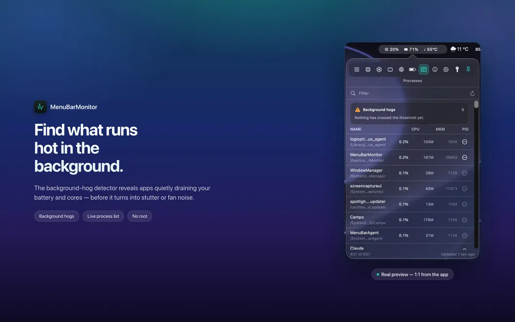 MenuBarMonitor screenshot 3