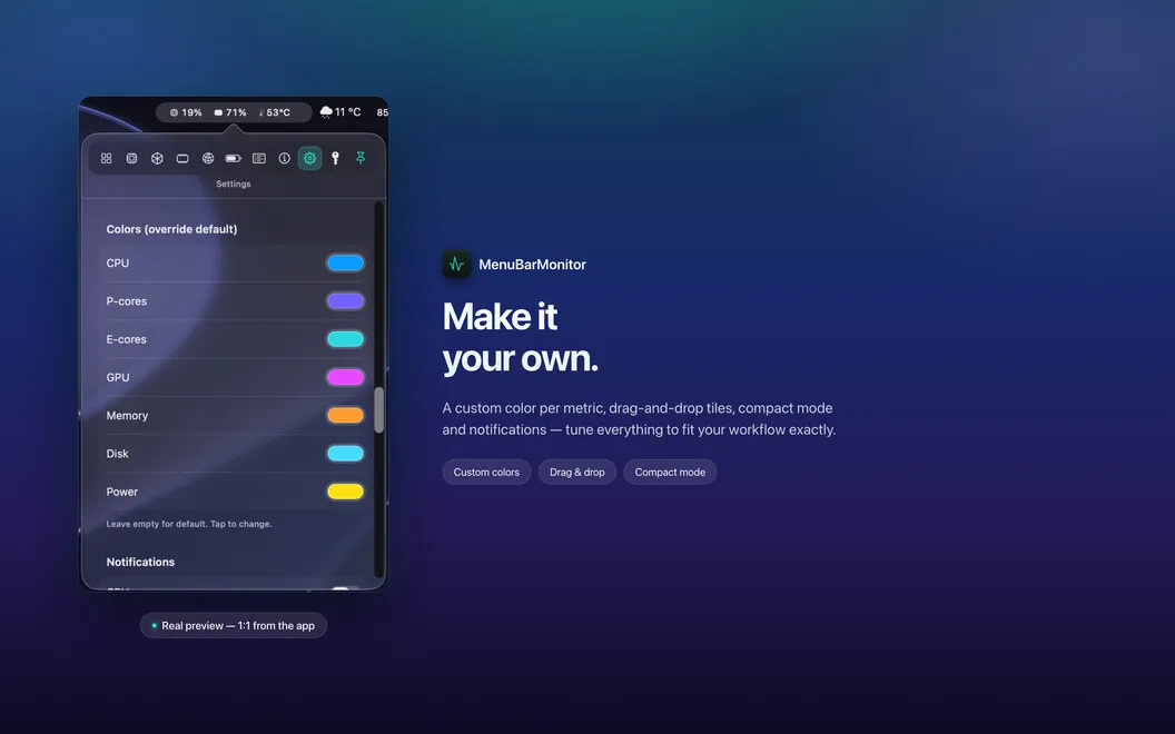 MenuBarMonitor screenshot 4