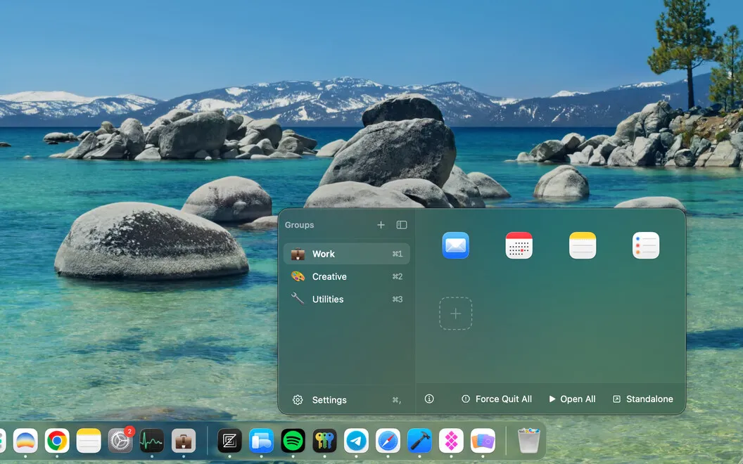 DockGroups screenshot 1