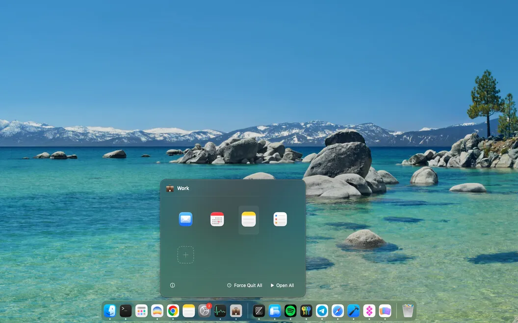 DockGroups screenshot 2