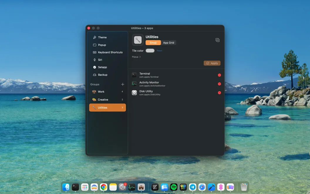 DockGroups screenshot 3