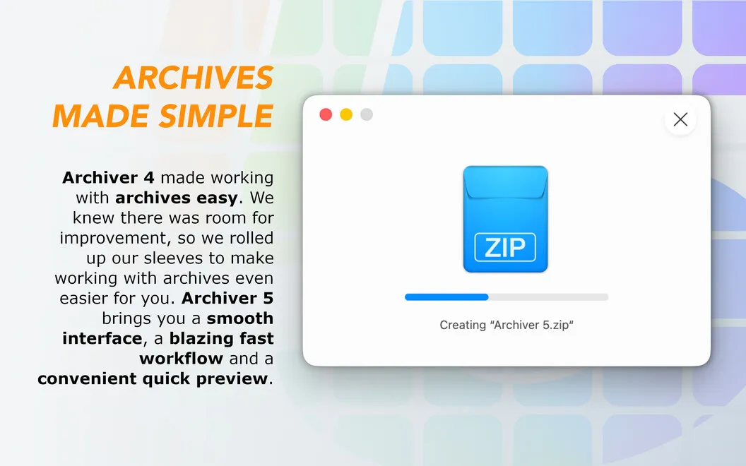 Archiver screenshot 1