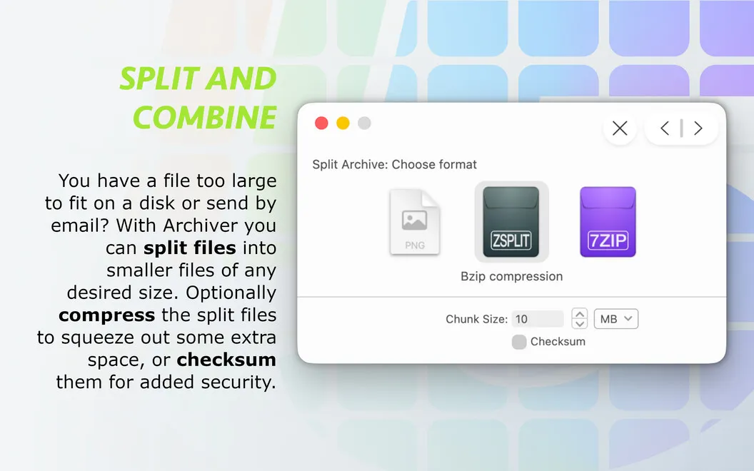 Archiver screenshot 4