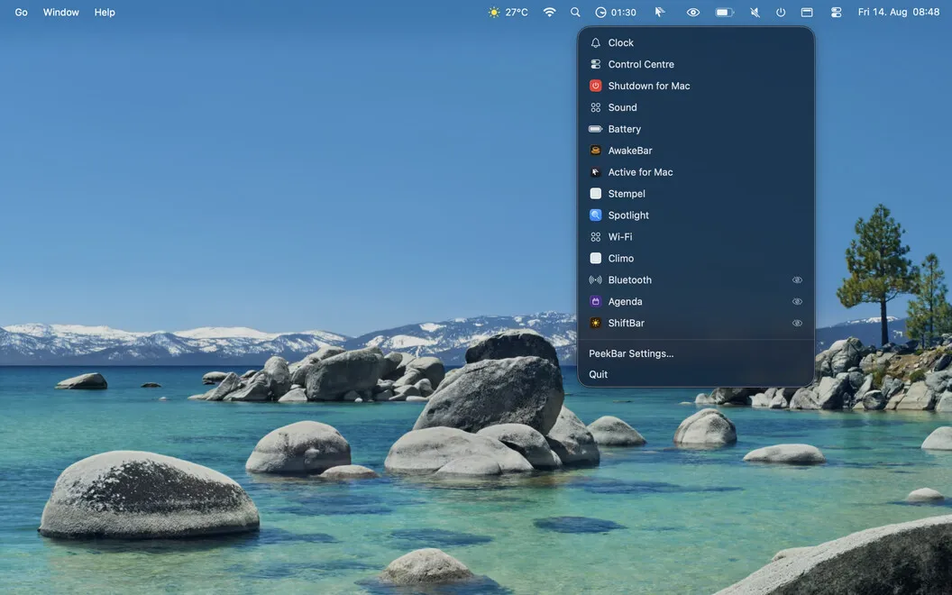 PeekBar screenshot 1