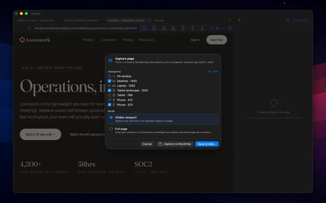 InSpec screenshot 4