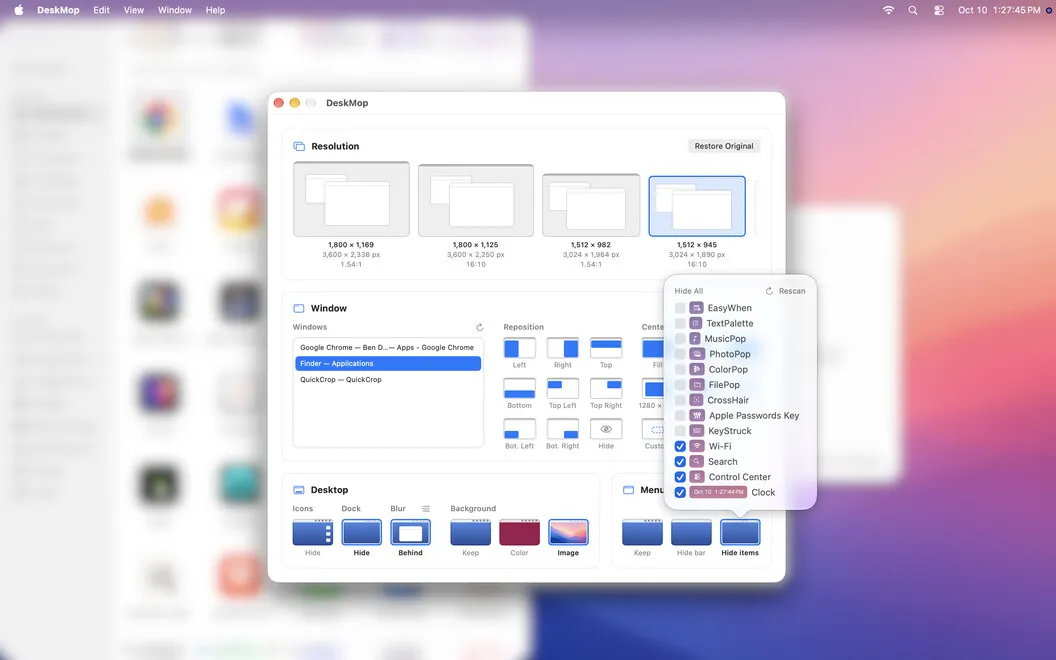 DeskMop screenshot 1