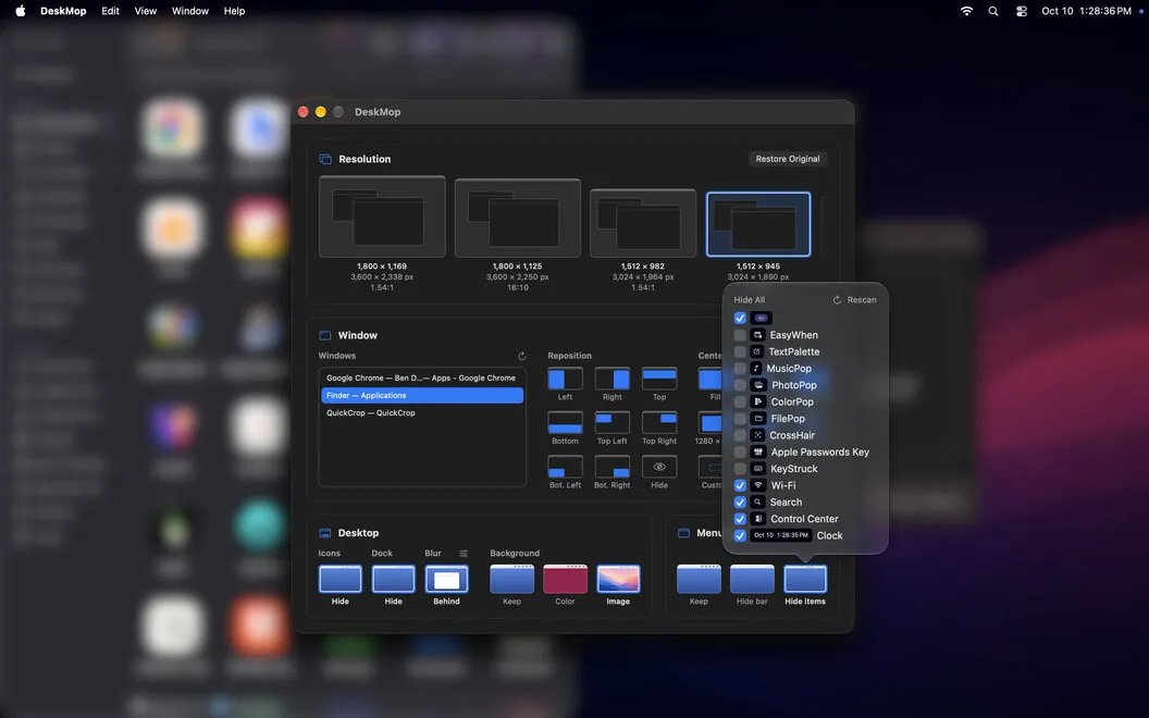 DeskMop screenshot 2