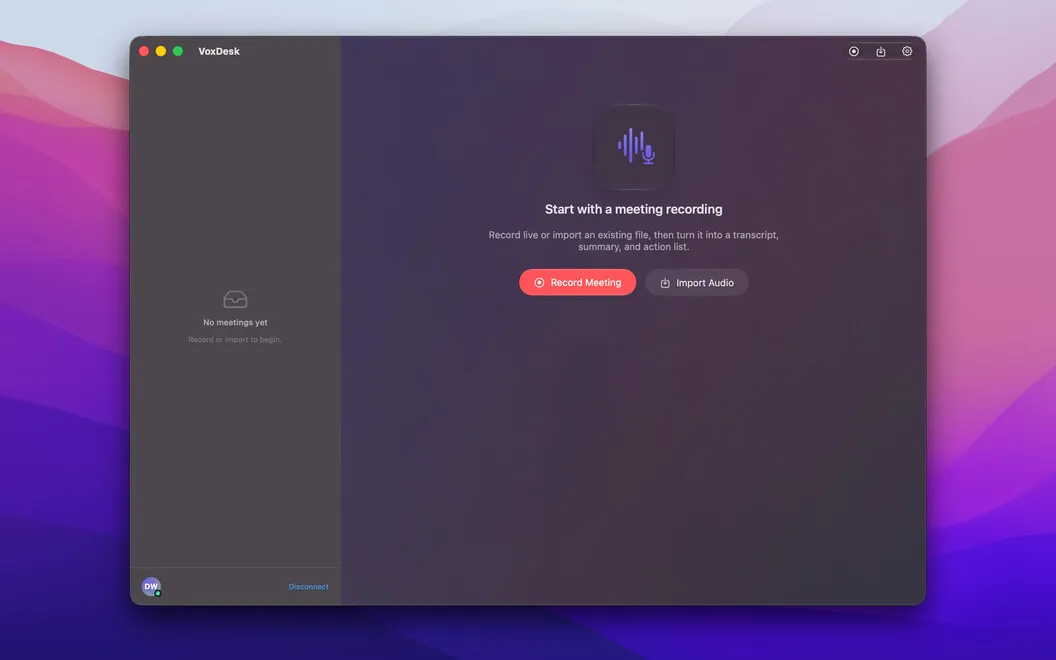 VoxDesk screenshot 1