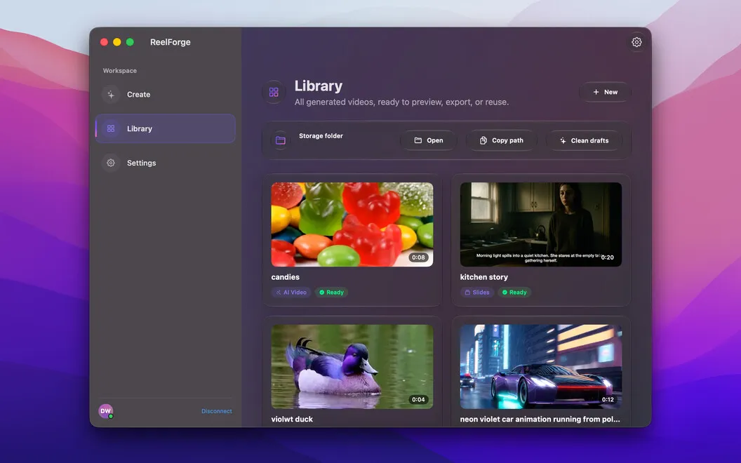 ReelForge screenshot 1