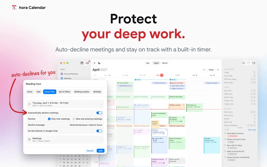 hora Calendar screenshot 5