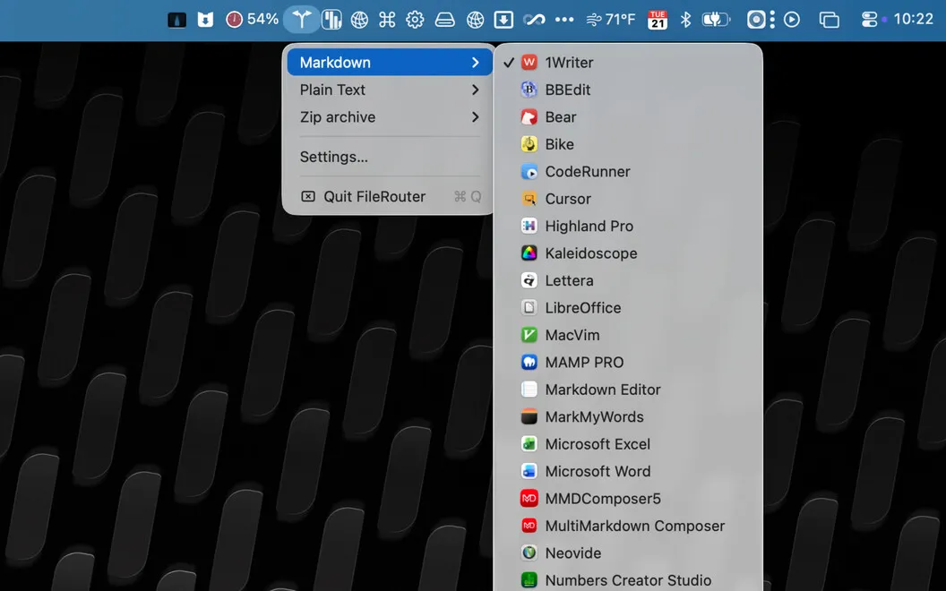 FileRouter screenshot 2