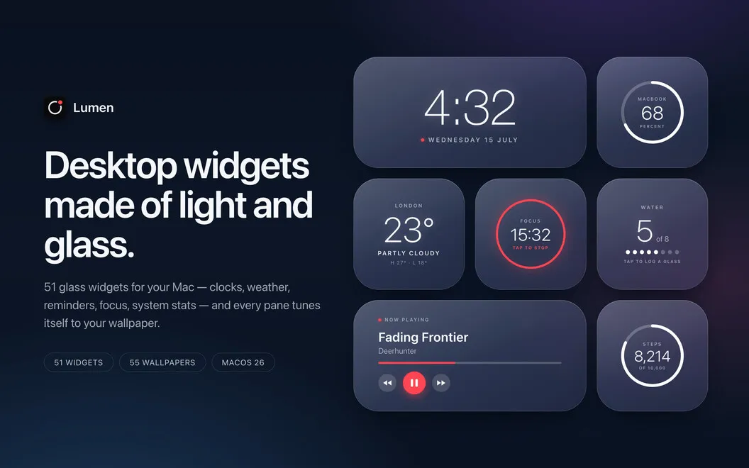 Lumen Widgets screenshot 1