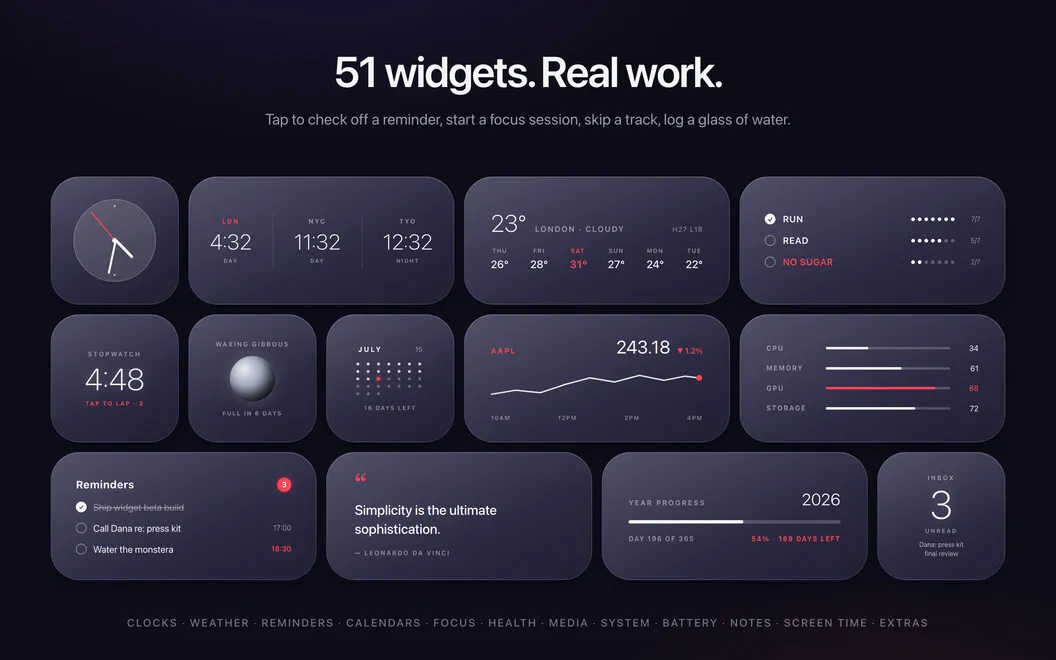 Lumen Widgets screenshot 3