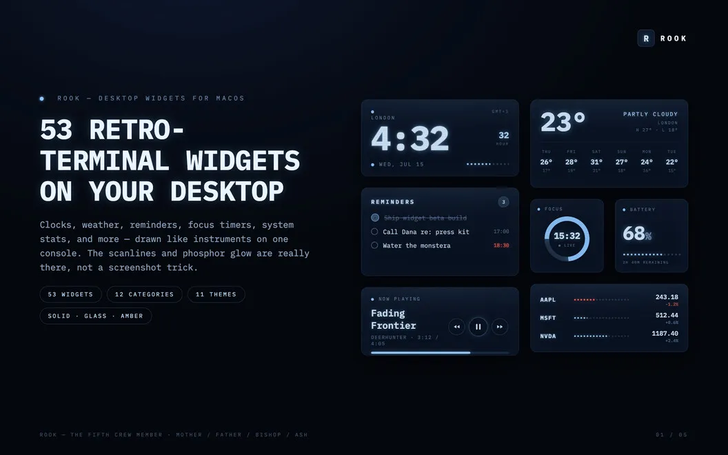 Rook Widgets screenshot 1