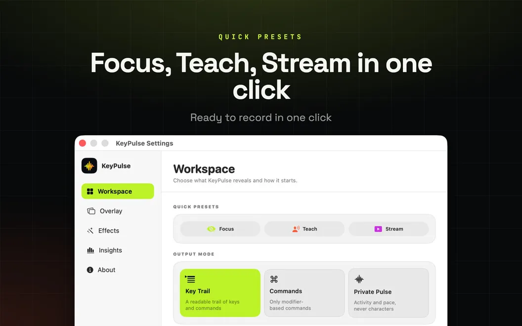 KeyPulse screenshot 3