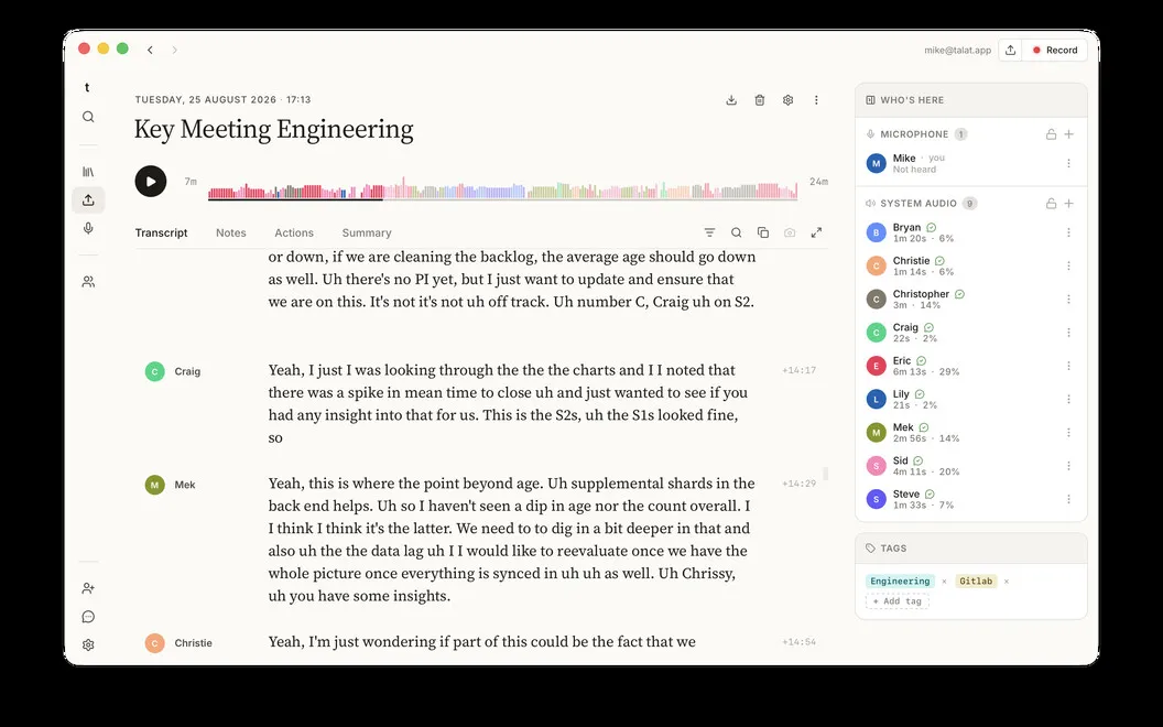 talat screenshot 1