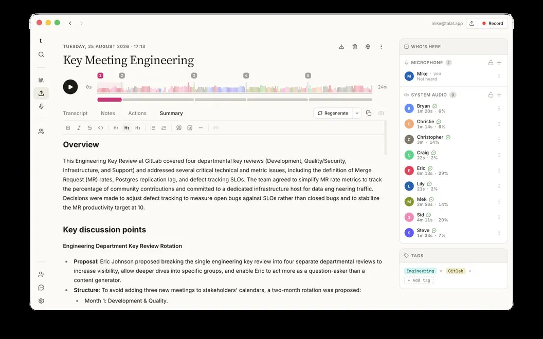 talat screenshot 3