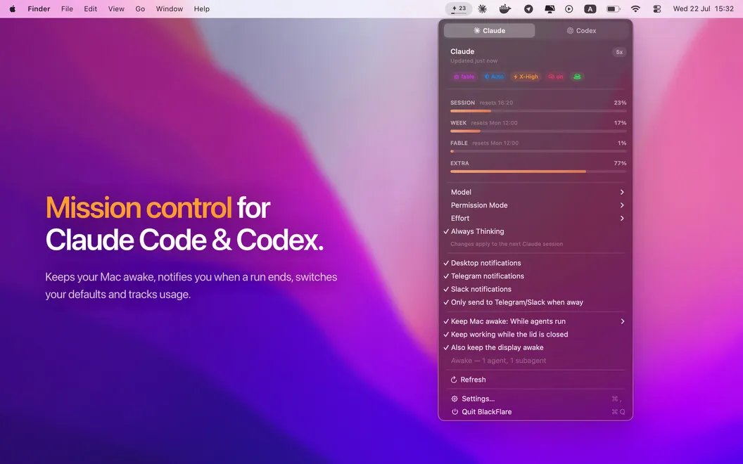 BlackFlare screenshot 1