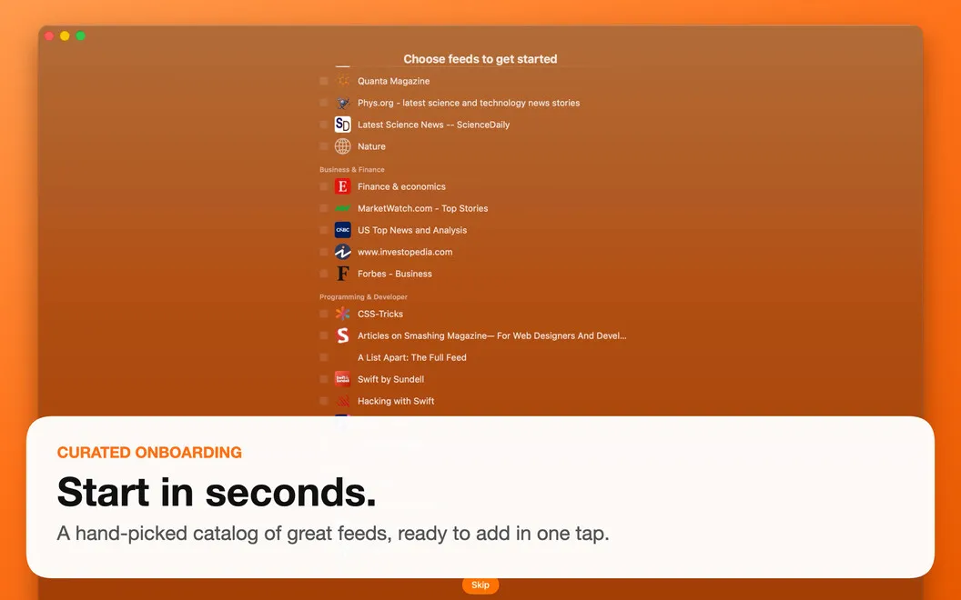 CMRSS screenshot 1