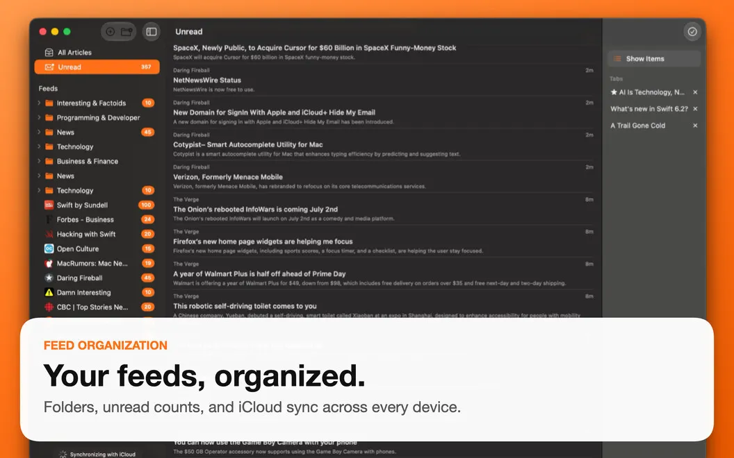 CMRSS screenshot 2