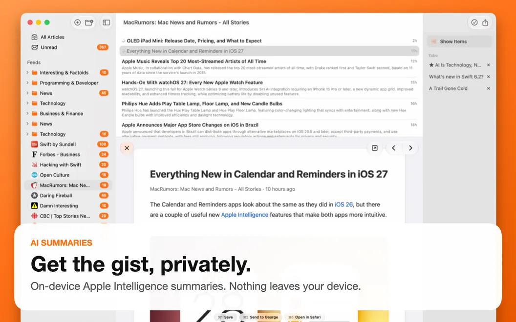 CMRSS screenshot 3
