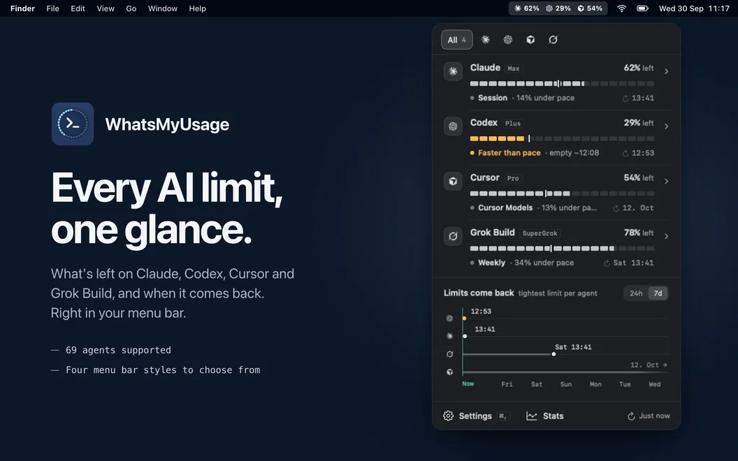 WhatsMyUsage screenshot 1