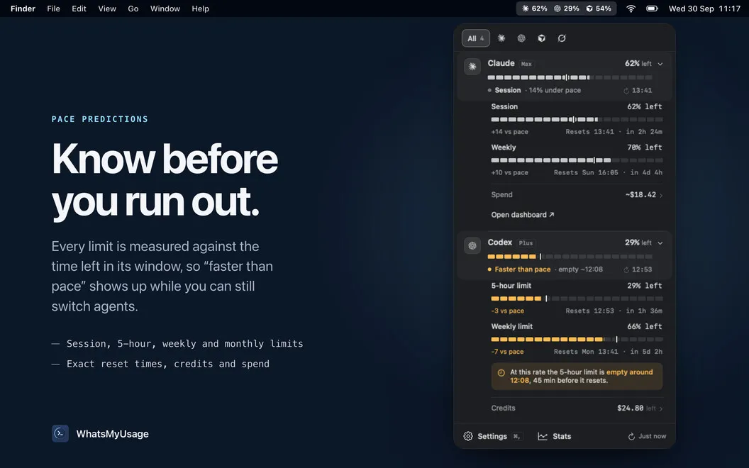 WhatsMyUsage screenshot 2