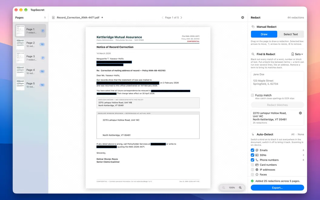 TopSecret screenshot 1