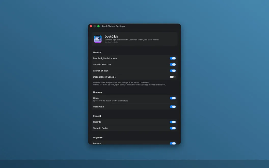 DockClick screenshot 3