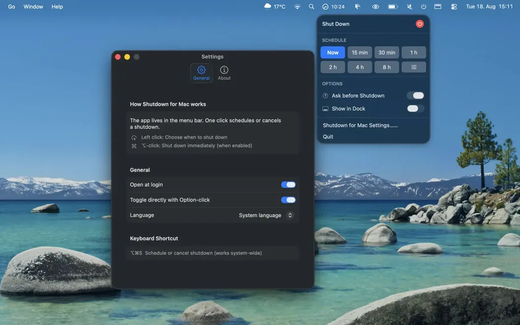 ShutdownBar screenshot 3